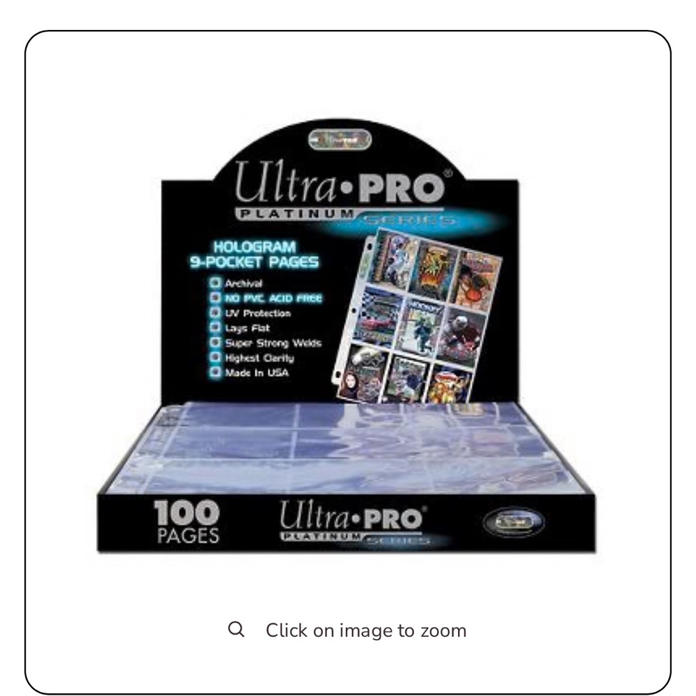 Ultra Pro Hologram 9-Pocket Pages